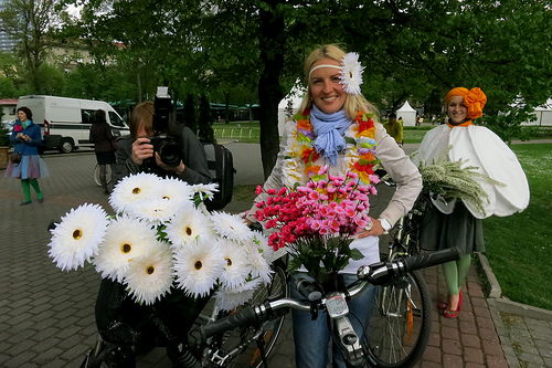 Riga’da Bisiklet ve Çiçek Festivali